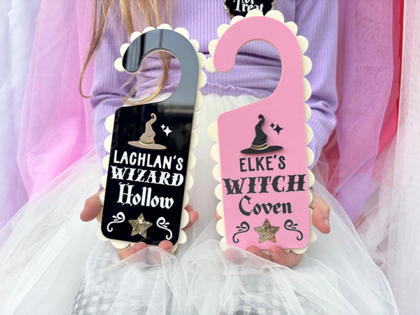 CUSTOM WIZARD COVEN - Acrylic Door Hanger