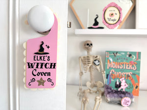 CUSTOM WITCH COVEN - Acrylic Door Hanger