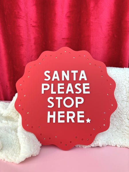 LARGE SANTA SIGN