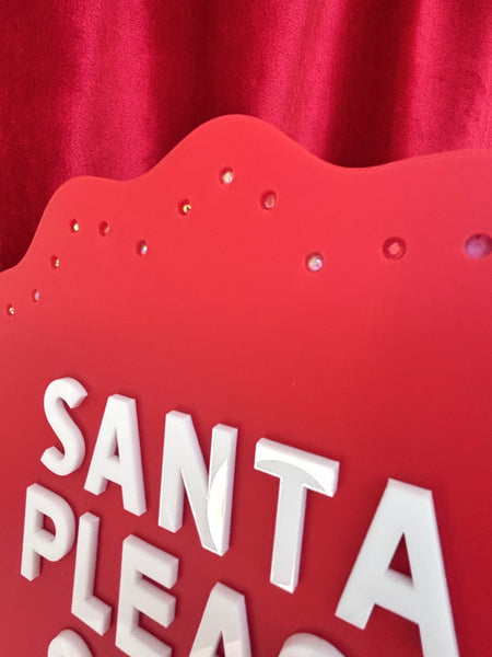 LARGE SANTA SIGN