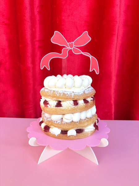 RED BOW - Dessert Topper