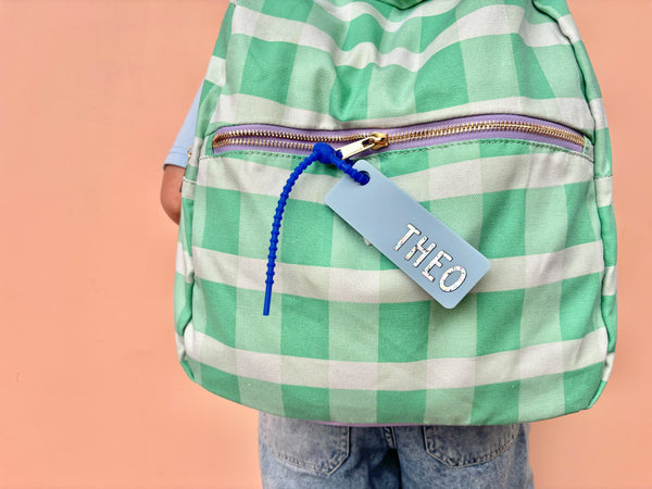 DUSTY BLUE FLEXI NAME CHARM