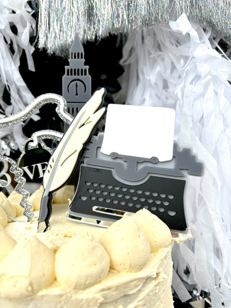 TYPEWRITER - Cake Topper