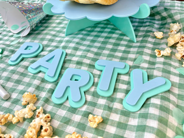 MINTY FUN LETTER CHARMS