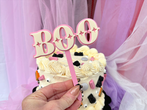 PINK BOO - Cake Topper