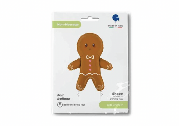 GINGER BREAD MAN FOIL BALLOON