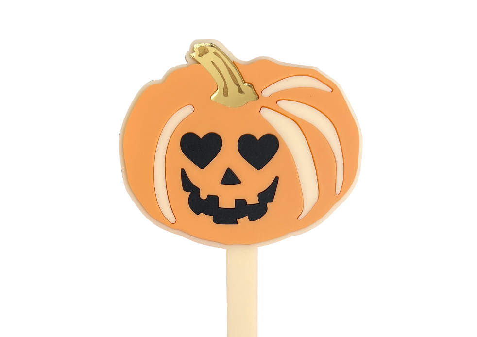 STAR EYED PUMPKIN - Cake Topper