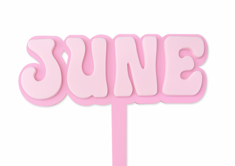 PINK BUBBLE CUSTOM - Cake Topper