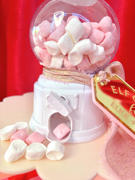 WHITE PERSONALISED ELF CANDY MACHINE