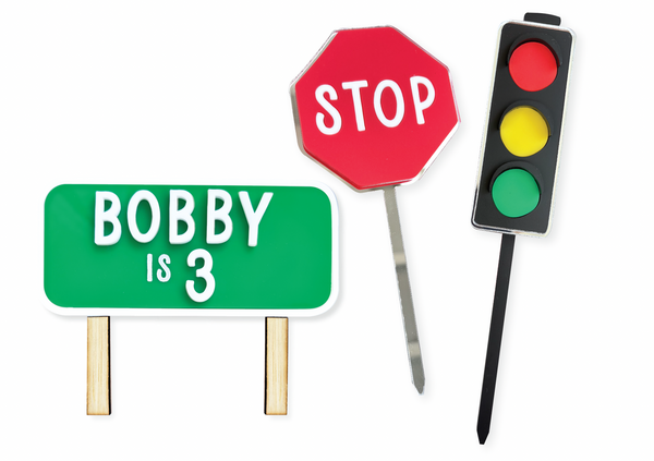 STREET SIGNS - Cake Topper (sold separately)