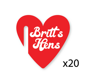 CUSTOM | BRITT'S HENS HEART TAGS